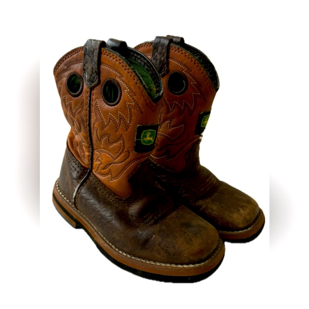 John Deer Toddler Boys Cowboy Boots